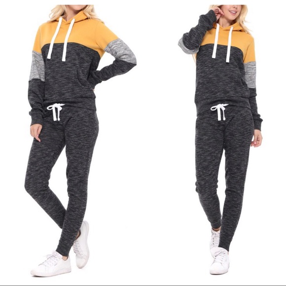 CLEARANCE-FIRM‼️5🌟Color Block Jogger Jumpsuit - Picture 3 of 7